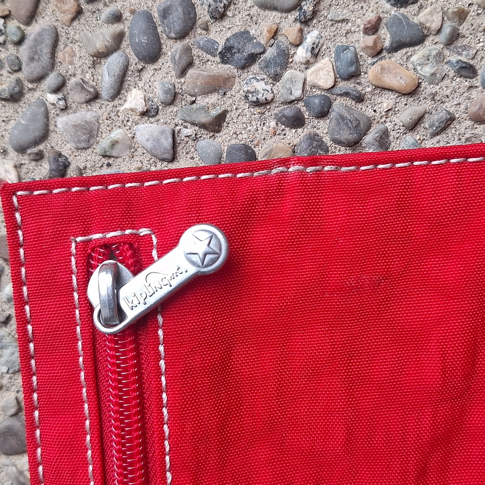 Kipling Red Travel Passport Pouch - Picture 3 of 9